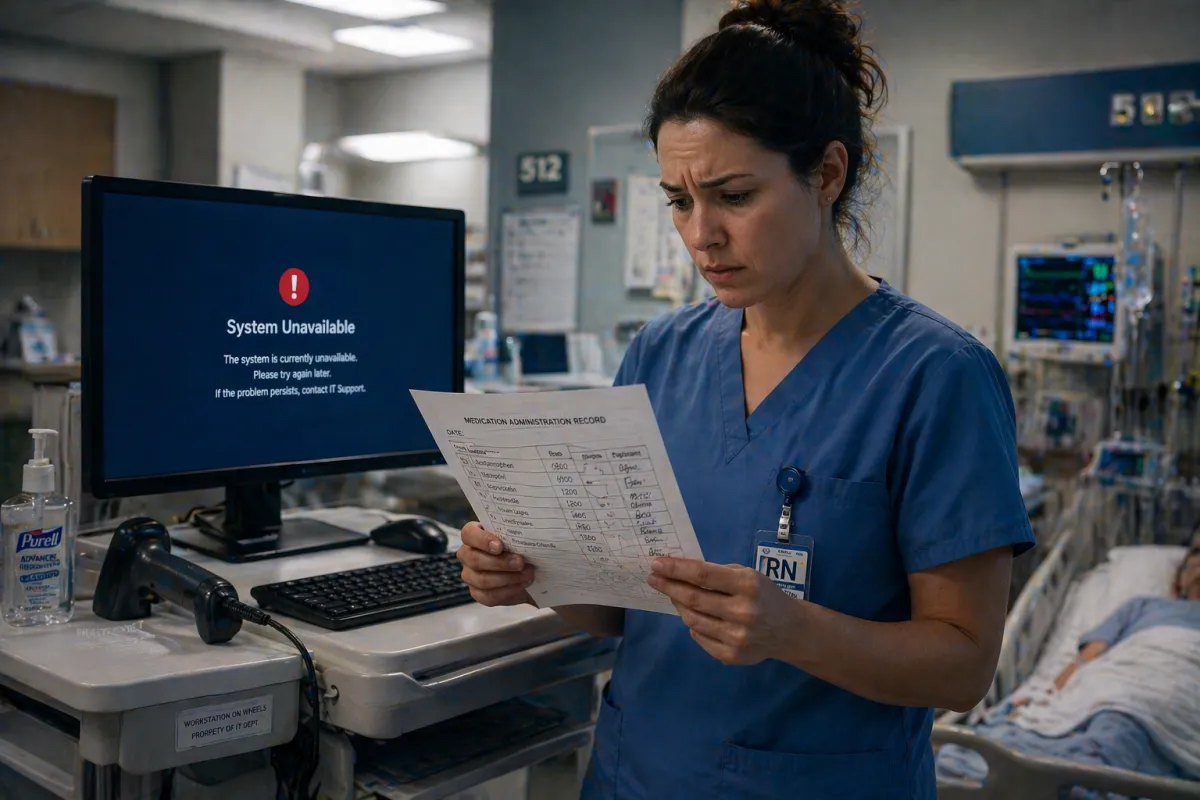 EHR Downtime: What Healthcare Organizations Lose and How an MSP Prevents It