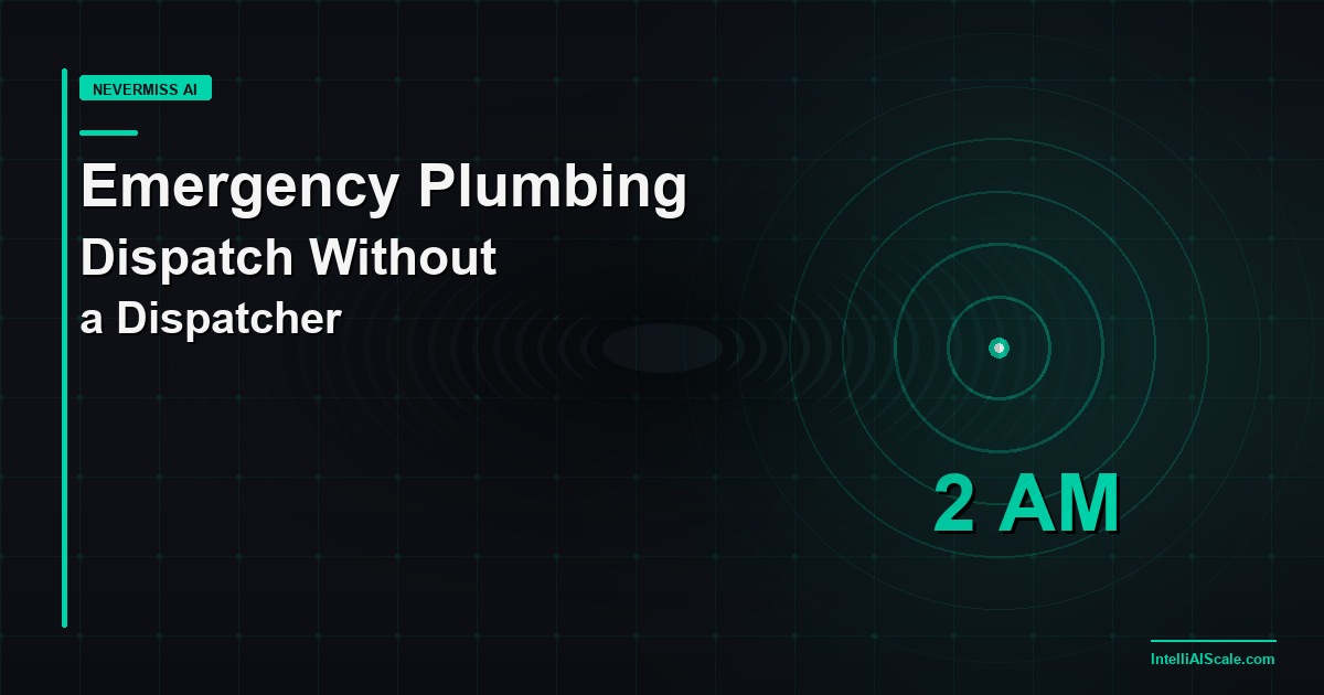 Emergency Plumbing Dispatch Without a Dispatcher: How AI Handles the 2 AM Call