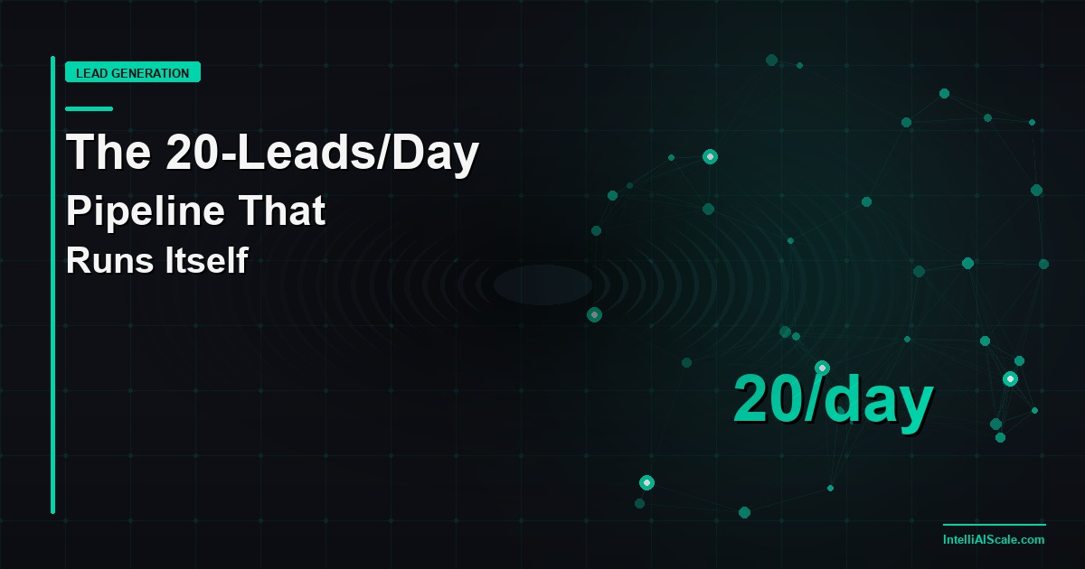 ZeroBounce + Apollo + GoHighLevel: The 20-Leads-Per-Day Pipeline That Runs Itself