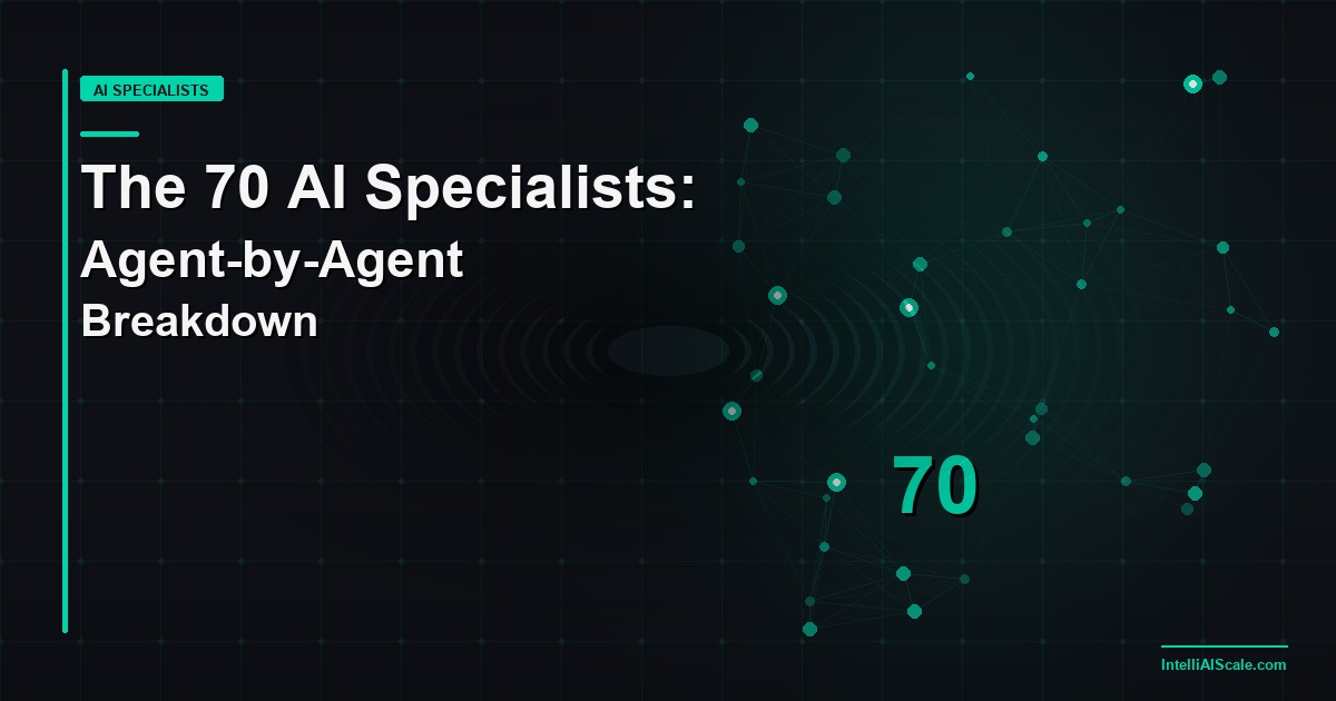 The 70 AI Specialists Explained: Which Agent Does What in a Full Home Service Back Office