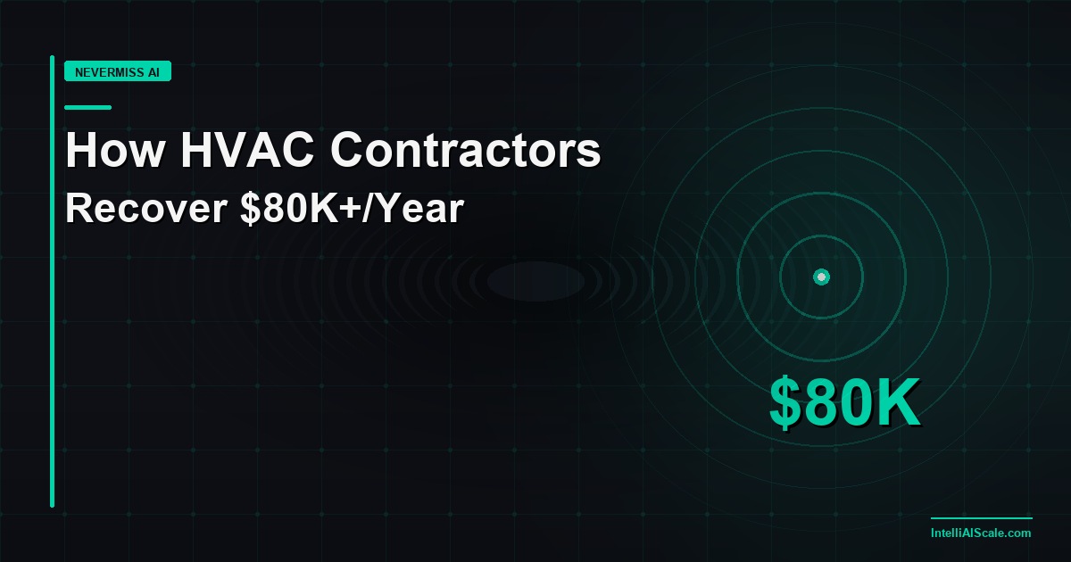 How Canadian HVAC Contractors Are Recovering $80,000+ Per Year Using AI Lead Recovery