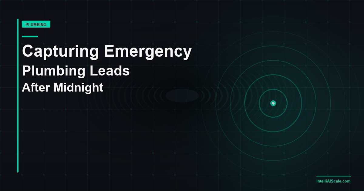 How Plumbing Contractors Are Capturing Emergency Leads After Midnight Without Extra Staff