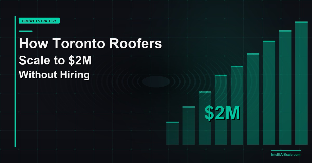 How Roofing Contractors in Toronto Are Using AI to Scale to $2M Without Hiring