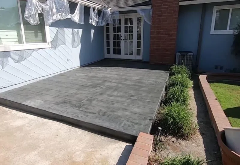 Pueblo Stamped Concrete