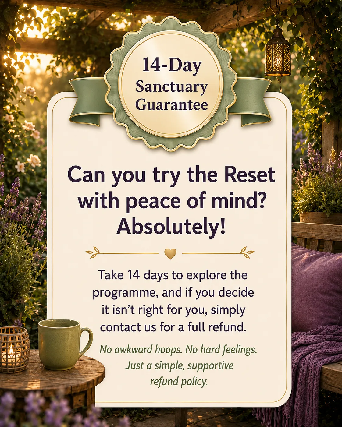 14-Day Sanctuary Guarantee