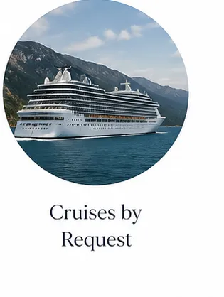 Luxury cruise ship sailing through dramatic coastal scenery on a carefully selected cruise journey