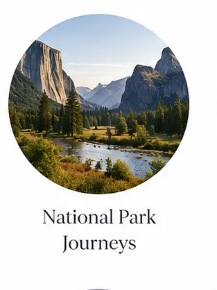Scenic mountain landscape representing curated luxury travel experiences through national parks