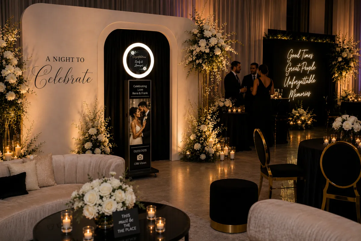 High fashion cinematic portrait from a private gala