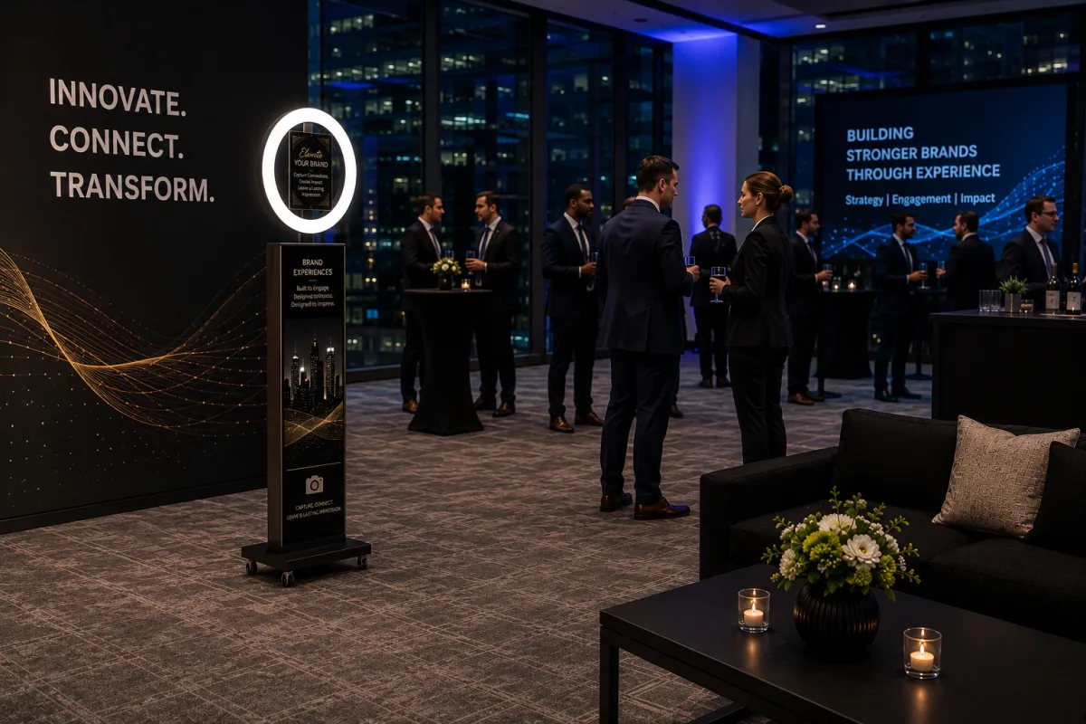 Corporate activation showcase with high brand engagement