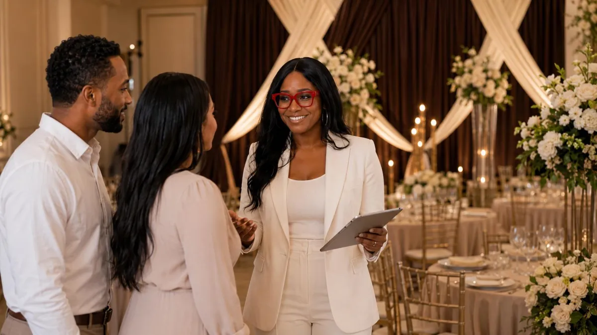 Warm, welcoming event scene styled by CRB Vision