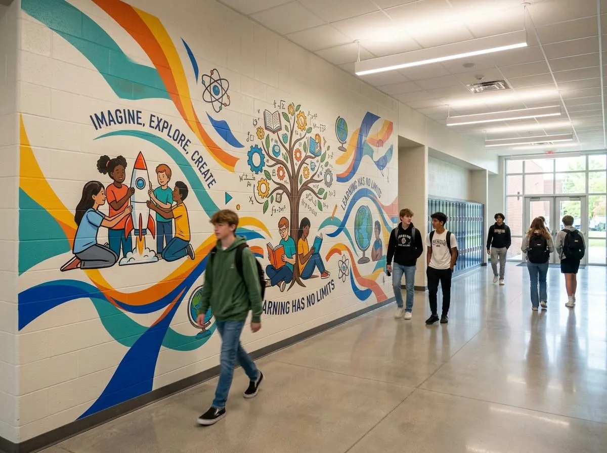 Durable Custom Wall Art for Schools: Modern Solutions Beyond Traditional Murals
