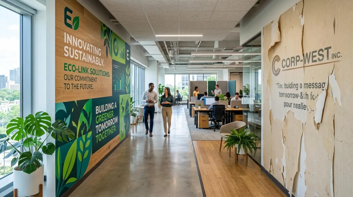Sustainable Interior Branding: Why Direct-to-Wall Printing Outperforms Vinyl and Wallpaper