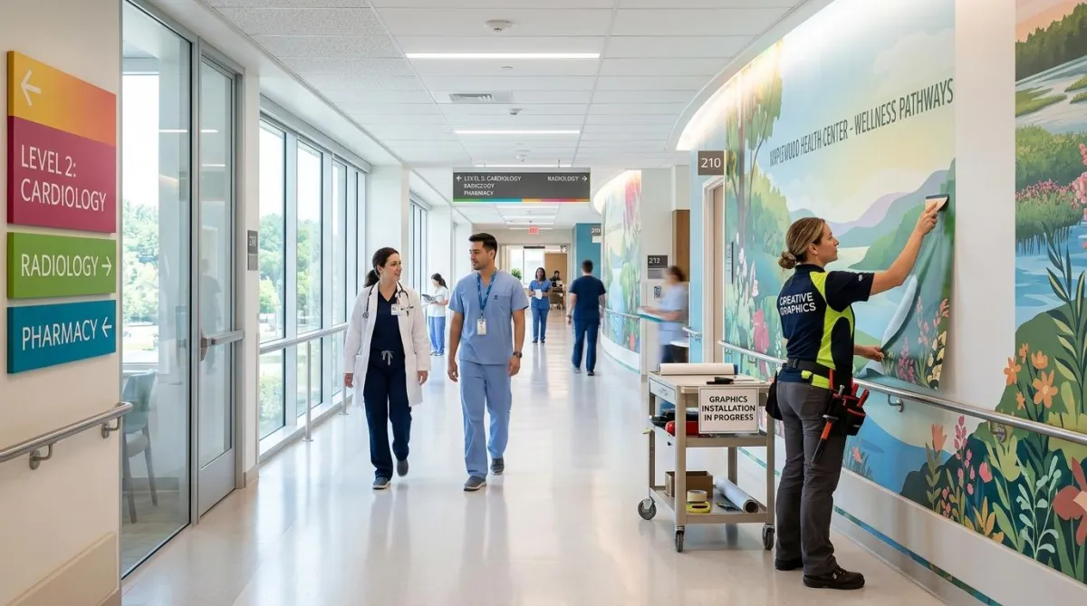 Fast Healthcare Wall Graphics Installation Without Downtime or Disruption