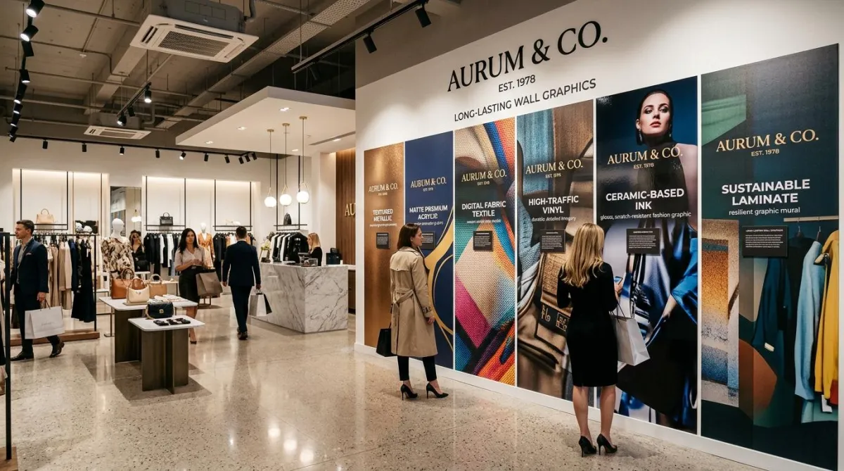 6 Best Durable Wall Graphic Finishes for High-Traffic Retail Zones