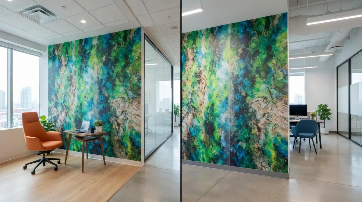 Direct-to-wall printing vs vinyl wall wraps comparison — East Coast Mural Pros