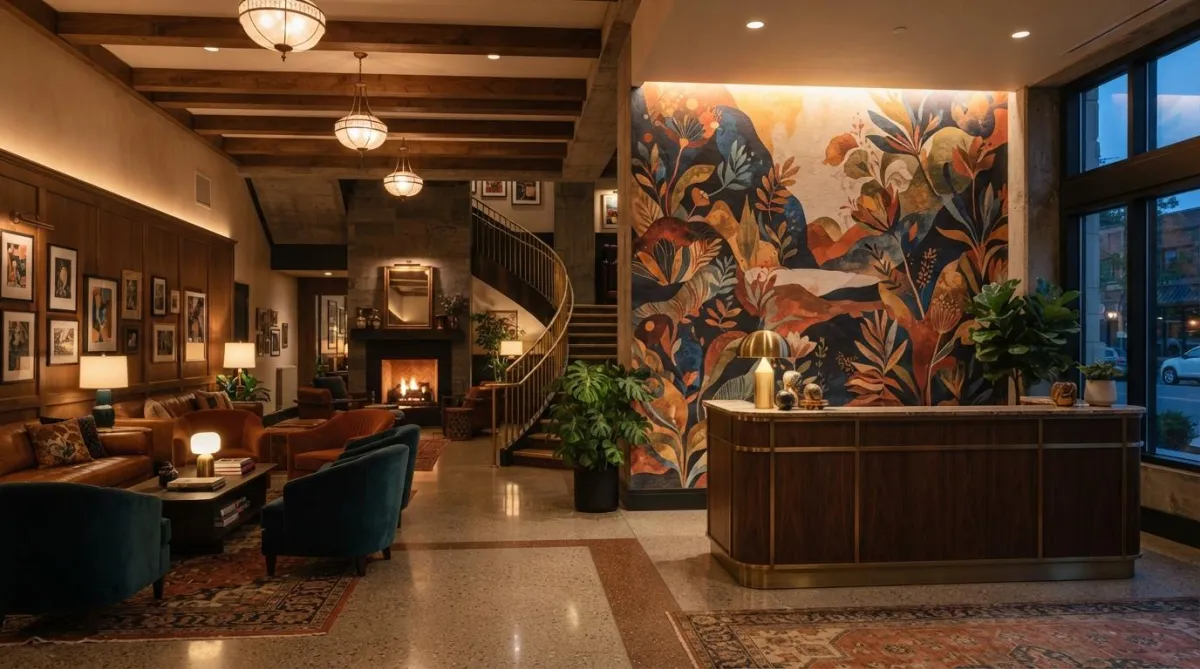 Hotel & Hospitality Wall Murals | East Coast Mural Pros