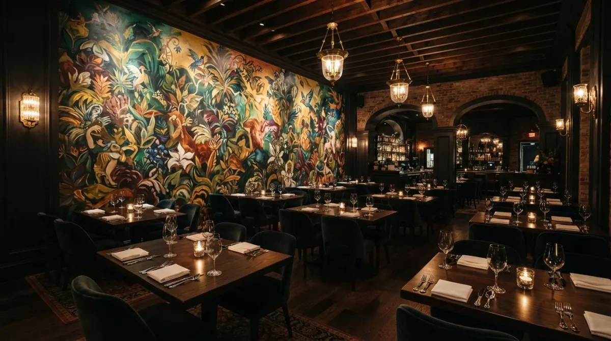 Restaurant Wall Murals | East Coast Mural Pros