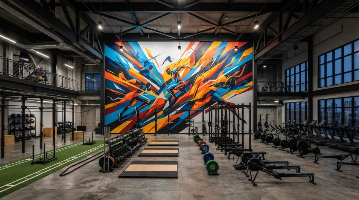 Gym Wall Murals for Fitness Studios & Gyms | ECMP