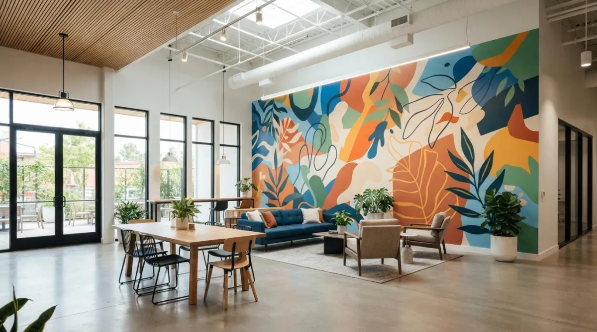 Freshly refreshed custom wall mural on a subscription — East Coast Mural Pros