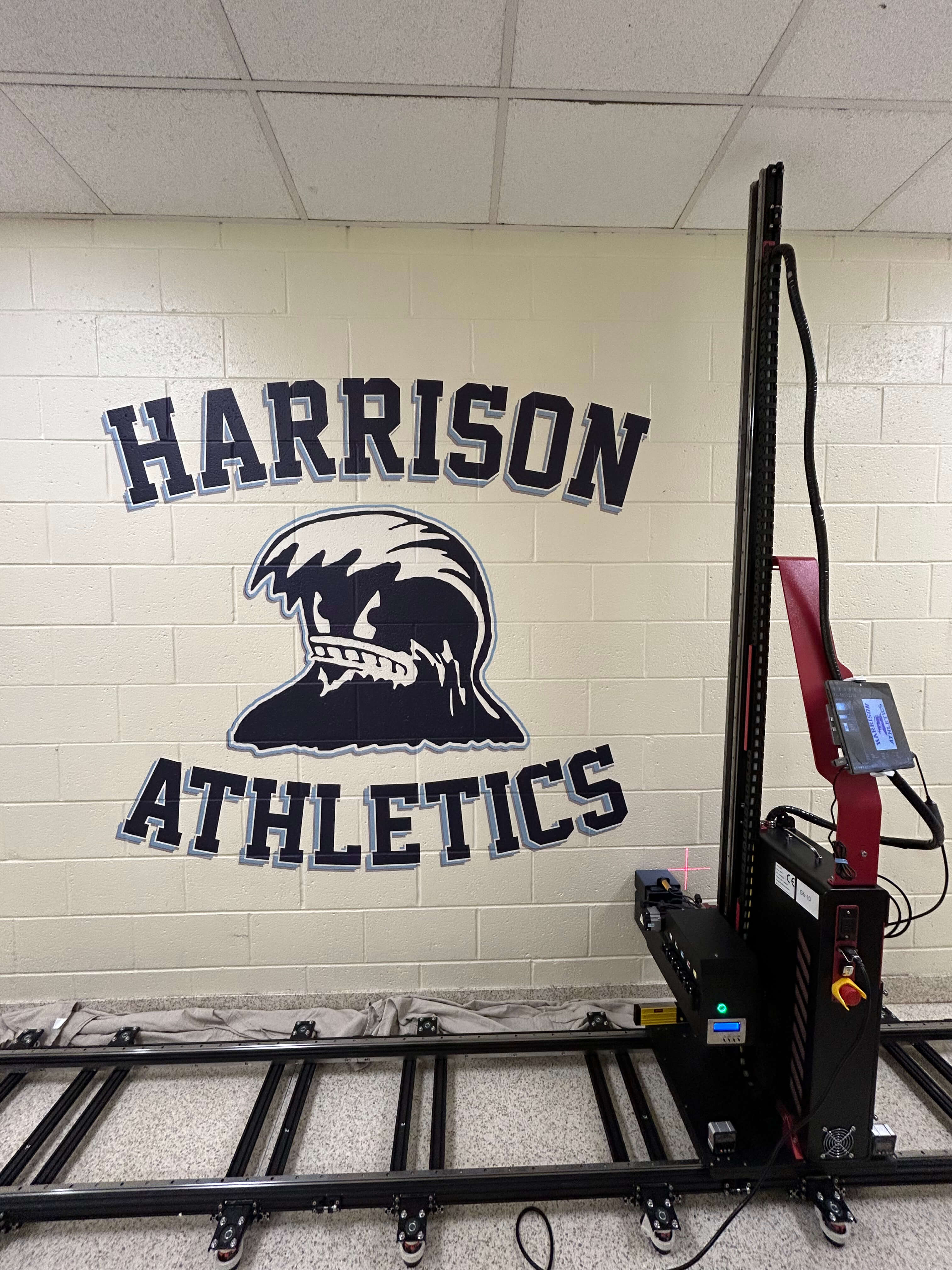 School classroom wall mural encouraging creativity