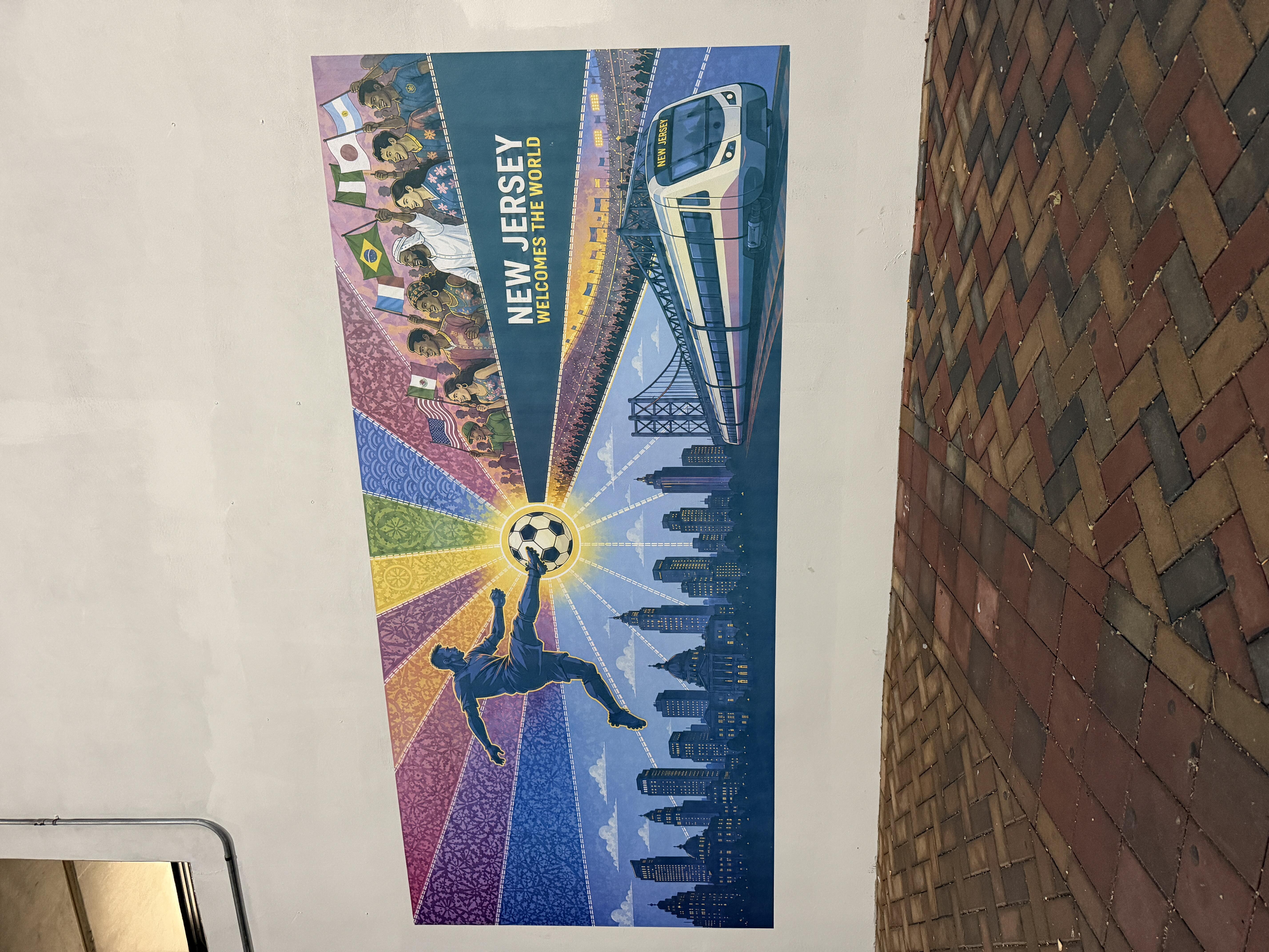 Event wall mural printing for brand activation