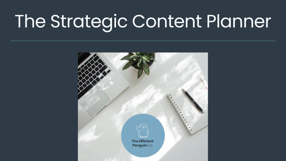 Strategic Content Planner product mockup placeholder