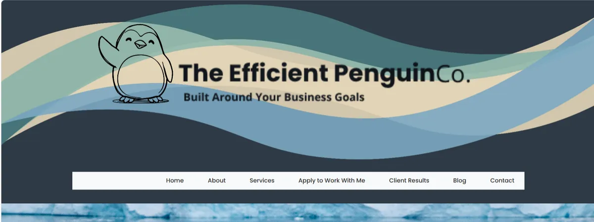 Homepage before the review, with a large banner filling the first screen