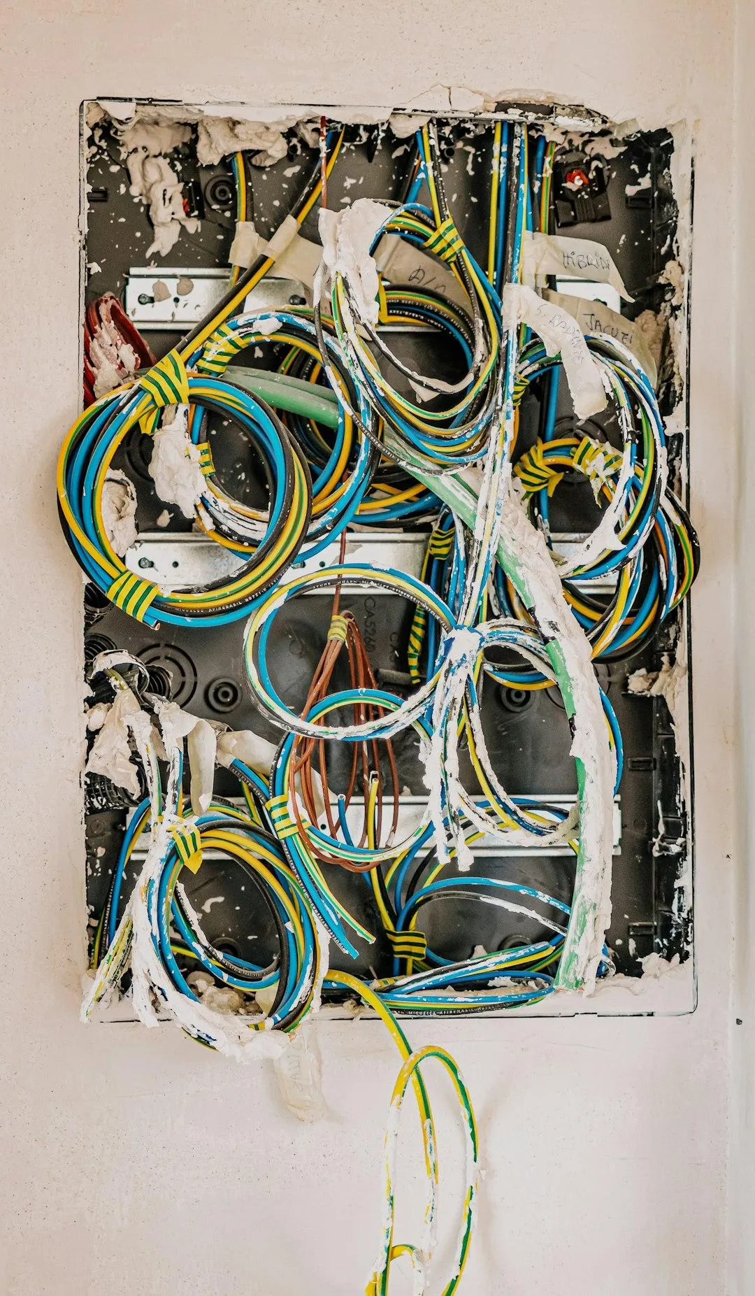 Electrician troubleshooting wiring issues for a home electrical system in Austin