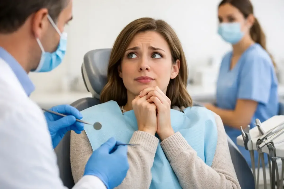 Perchè rimandi la visita dal dentista? È forse  per paura?