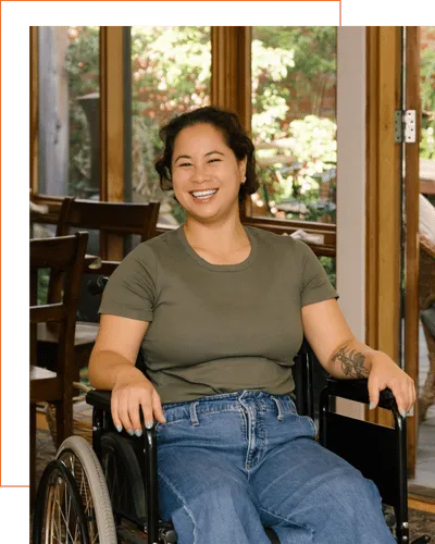wheelchair and a smile support accelerate care