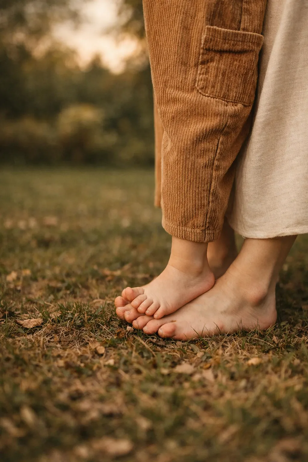 Feet in grass photo