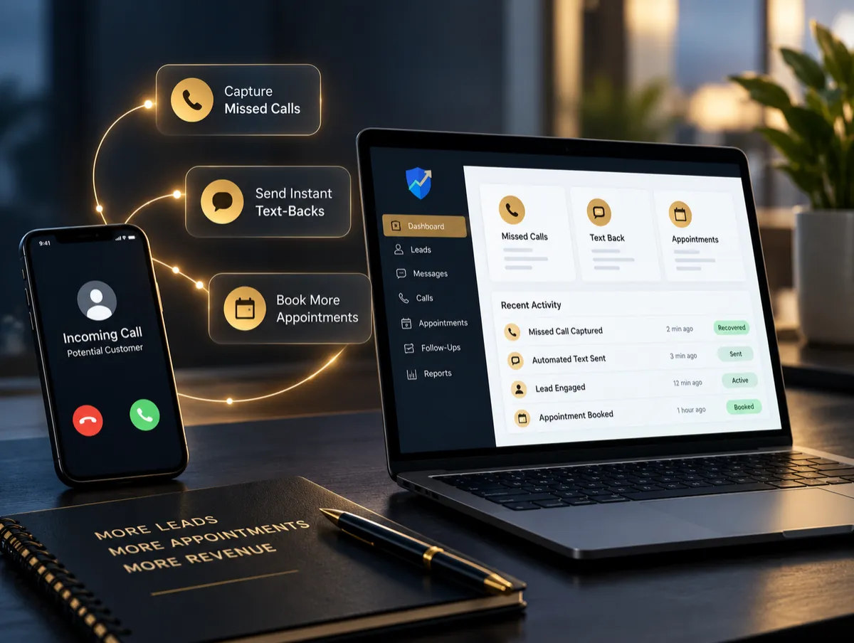 Automated missed call recovery and lead follow-up system for HVAC and local service businesses