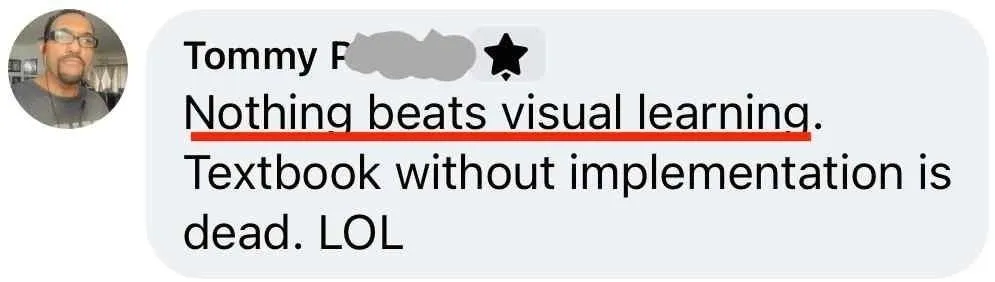 1-Week Director by Dan Geyer: Tommy: Nothing beats visual learning. Textbook without implementation is dead. LOL