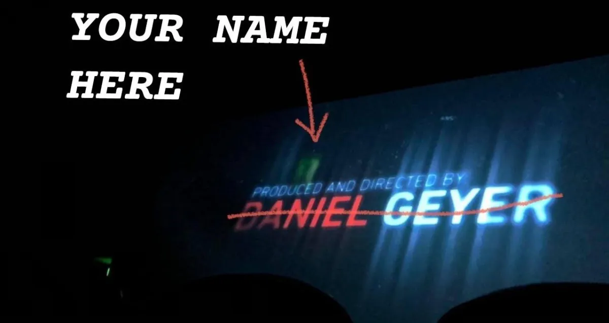 1-Week Director Day 2, Dan Geyer's name crossed out with "our name here above"