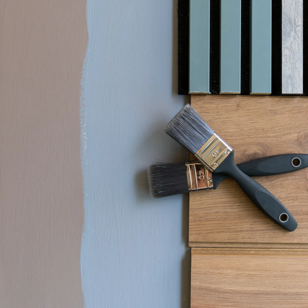 Fine paint finishes with smooth texture and rich color applied by expert painters.