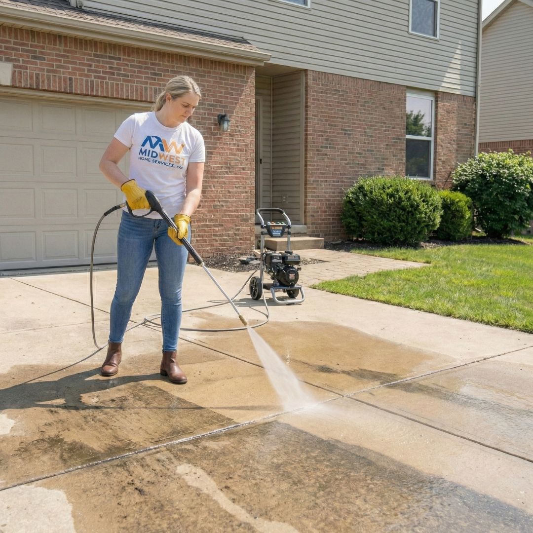 Driveway Pressure Washing Service