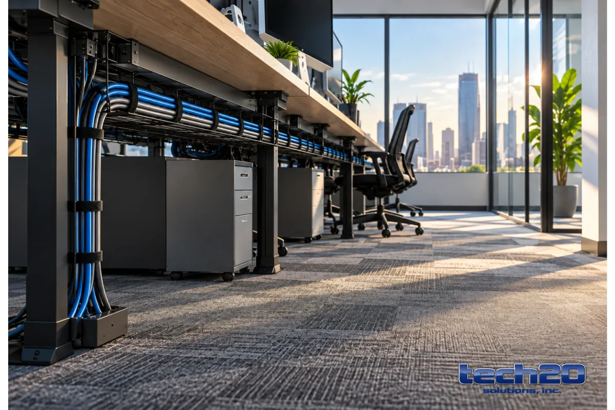 Cable management office strategies that stabilize IT