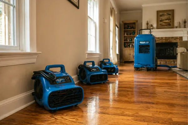 water damage restoration team in houston ready for emergency response