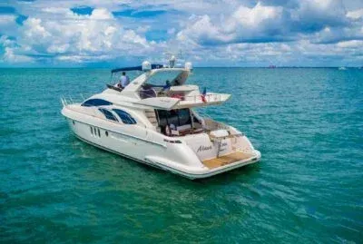a large white boat in the middle of the ocean