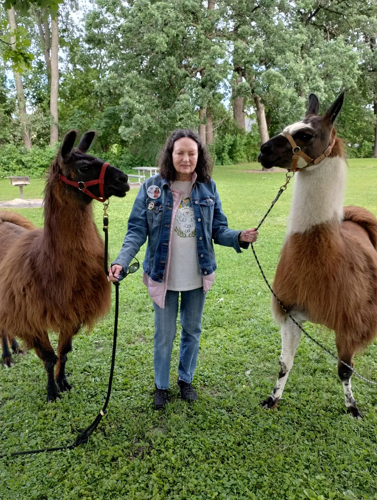 Glynae with friends Paco and Pancho