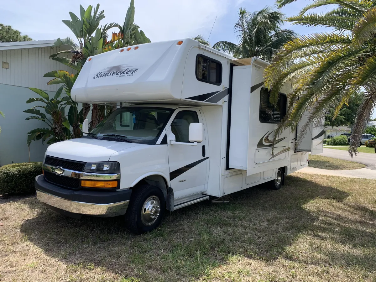 My first RV hanging out in central Florida