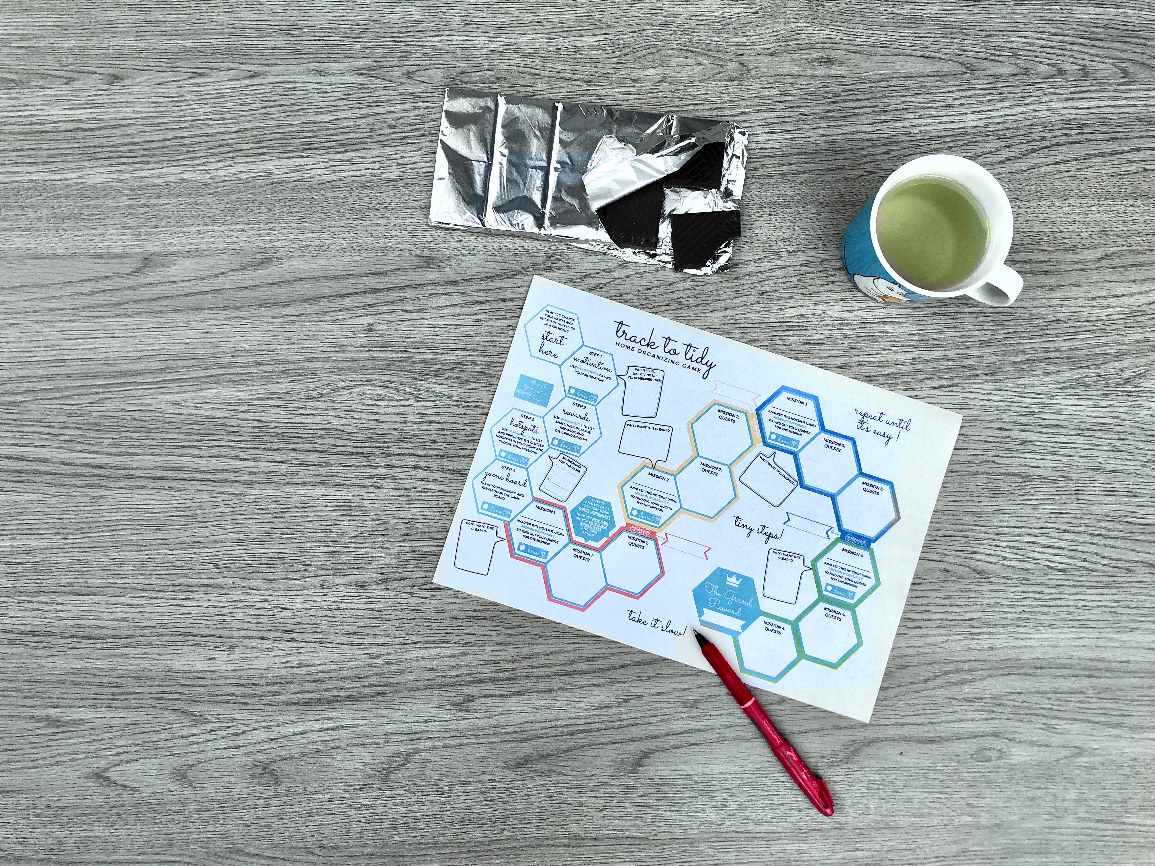 Track to Tidy gamified decluttering