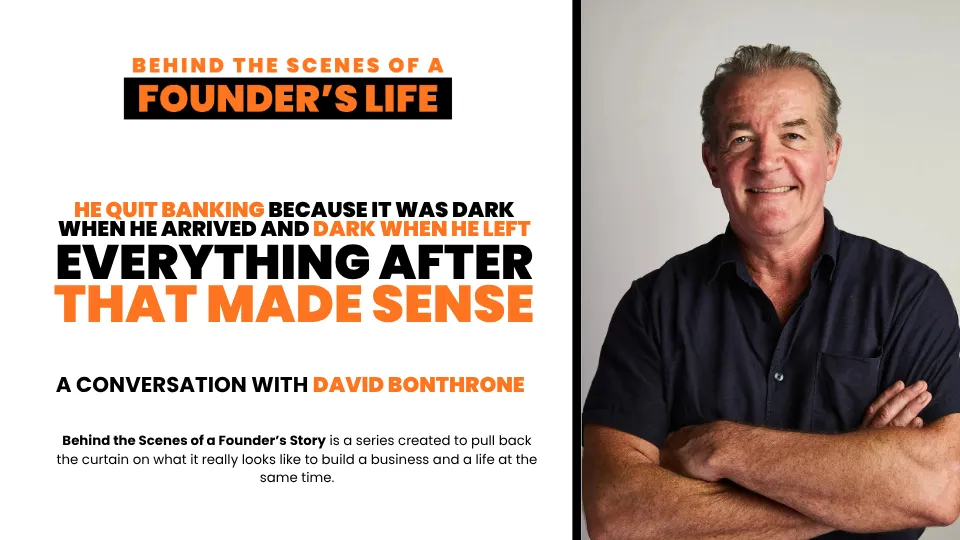 He Quit Banking Because It Was Dark When He Arrived and Dark When He Left. Everything After That Made Sense.
