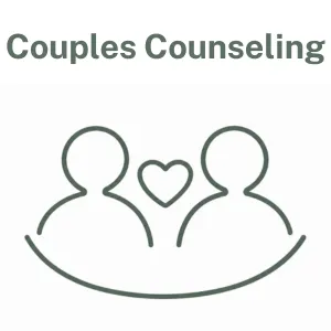 Couples Counseling icon showing two people with a heart between them