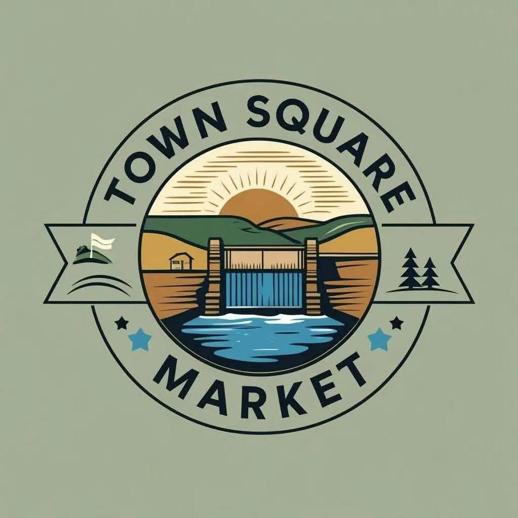 “Local vendors displaying handmade goods at the Makers Market inside Townsquare Market in Great Falls.”