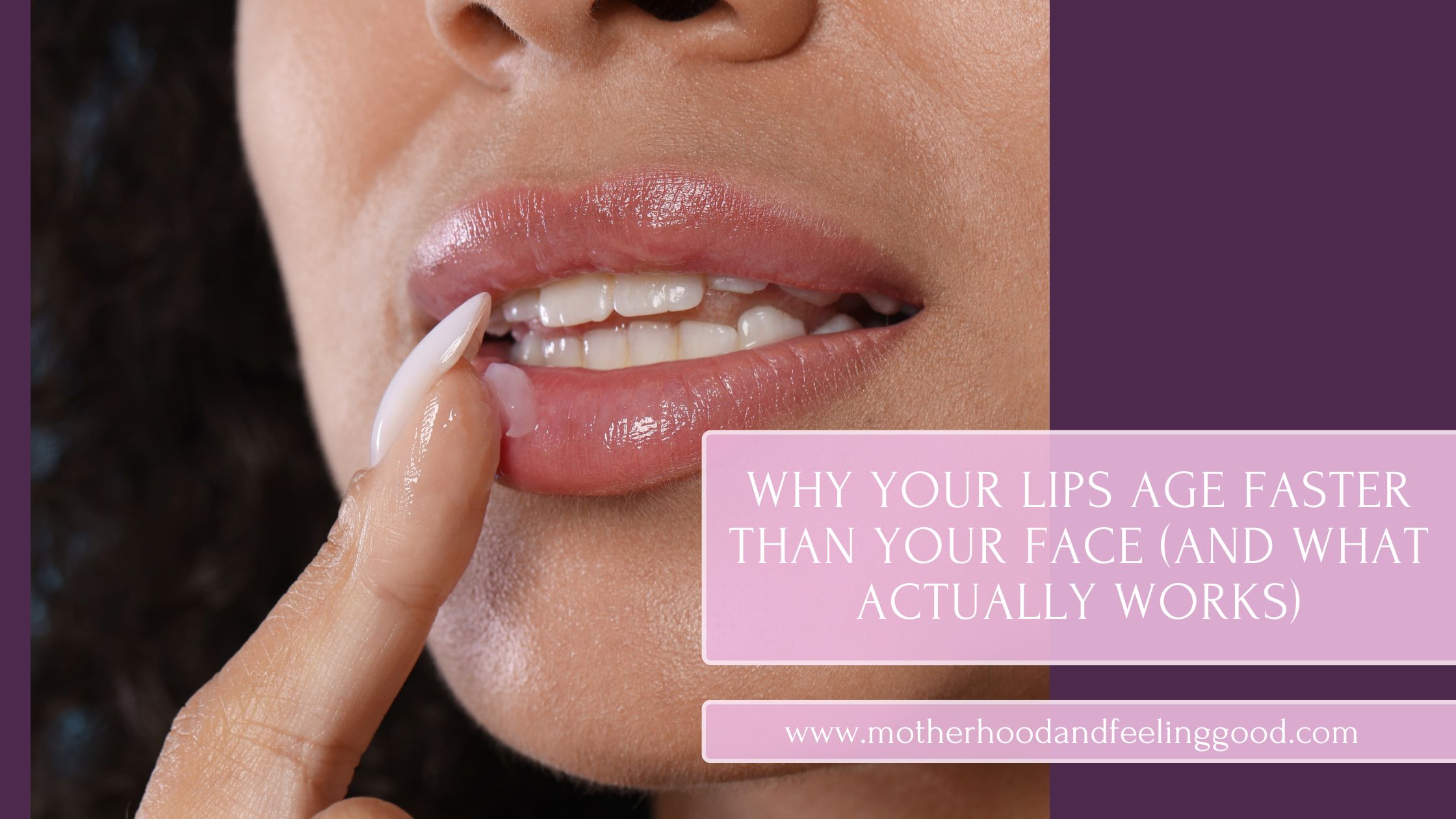 A picture of lips and the title