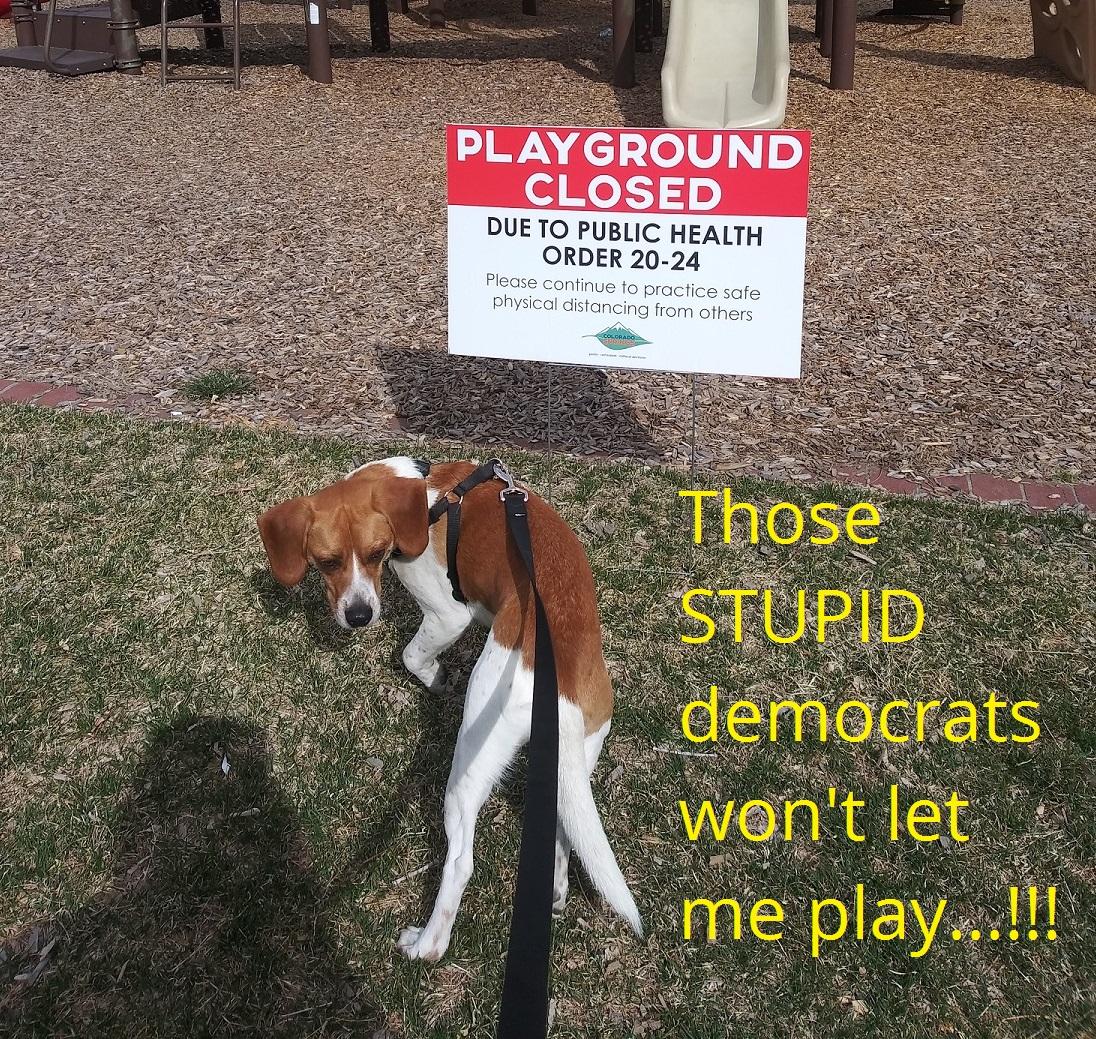 barney at park closed sign_ vote gassroots