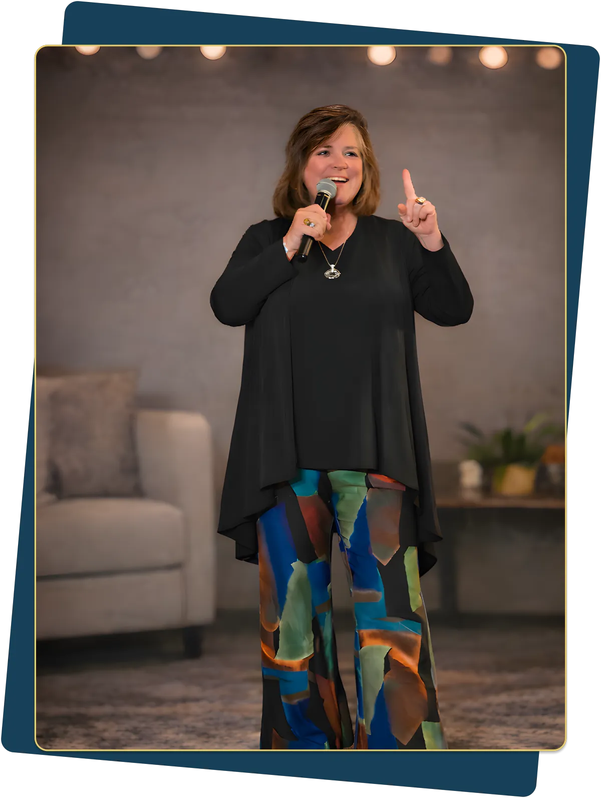 Natalie Ray speaking on self-trust and conscious living