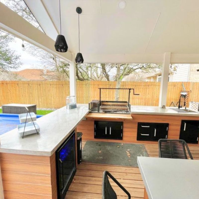 Outdoor kitchen remodel in Austin, TX