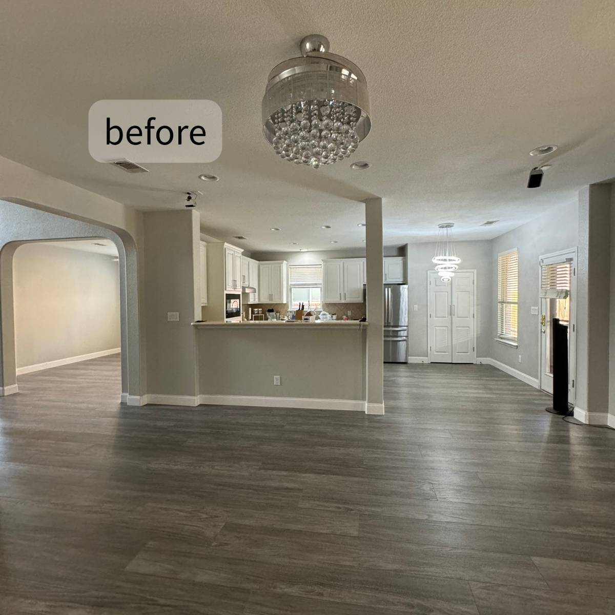 Austin Kitchen remodel before cramped